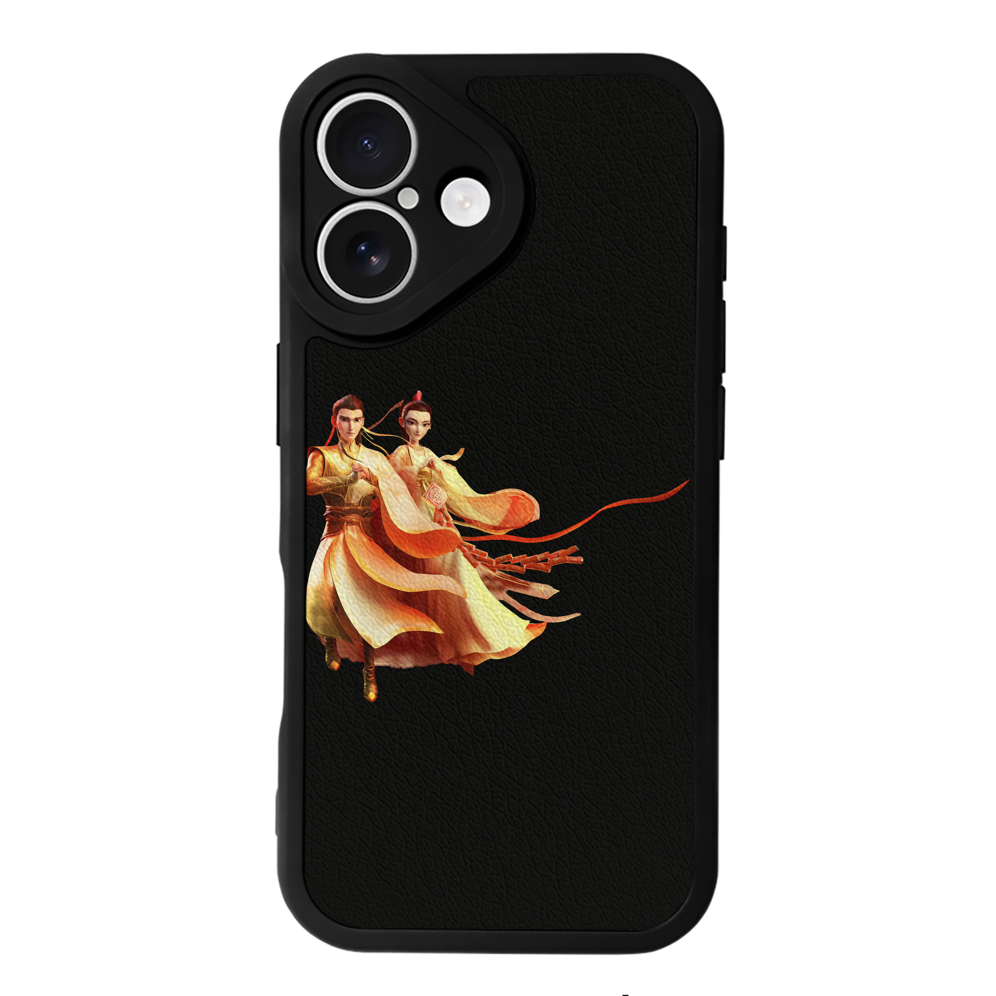 （画像用） Ne Zha 2 ナタ 魔童の大暴れ 【iPhone 16シリーズ対応】シリコンスマホケース（レザー調） 材質：シリコン